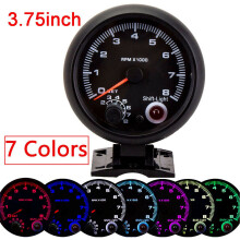 Zeiger-Tachometer 3,75 Zoll 12V 0-8000 U/min Verstellbares Schaltlicht