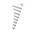 M2.5 A2 Stainless Steel Hex Socket Screws Bolt and 10