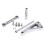 Polished Aluminum Alternator Bracket Kit Water 11