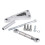 Polished Aluminum Alternator Bracket Kit Water 3