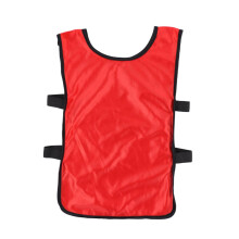6-Piece Breathable Training Vests for Girls, Red Soccer Training Jerseys, Lightweight Unisex Sports Wear for Boys and Girls