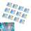 12 Pieces Multi Color Shining Mosaic Panel Mirror 11