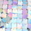12 Pieces Multi Color Shining Mosaic Panel Mirror 14