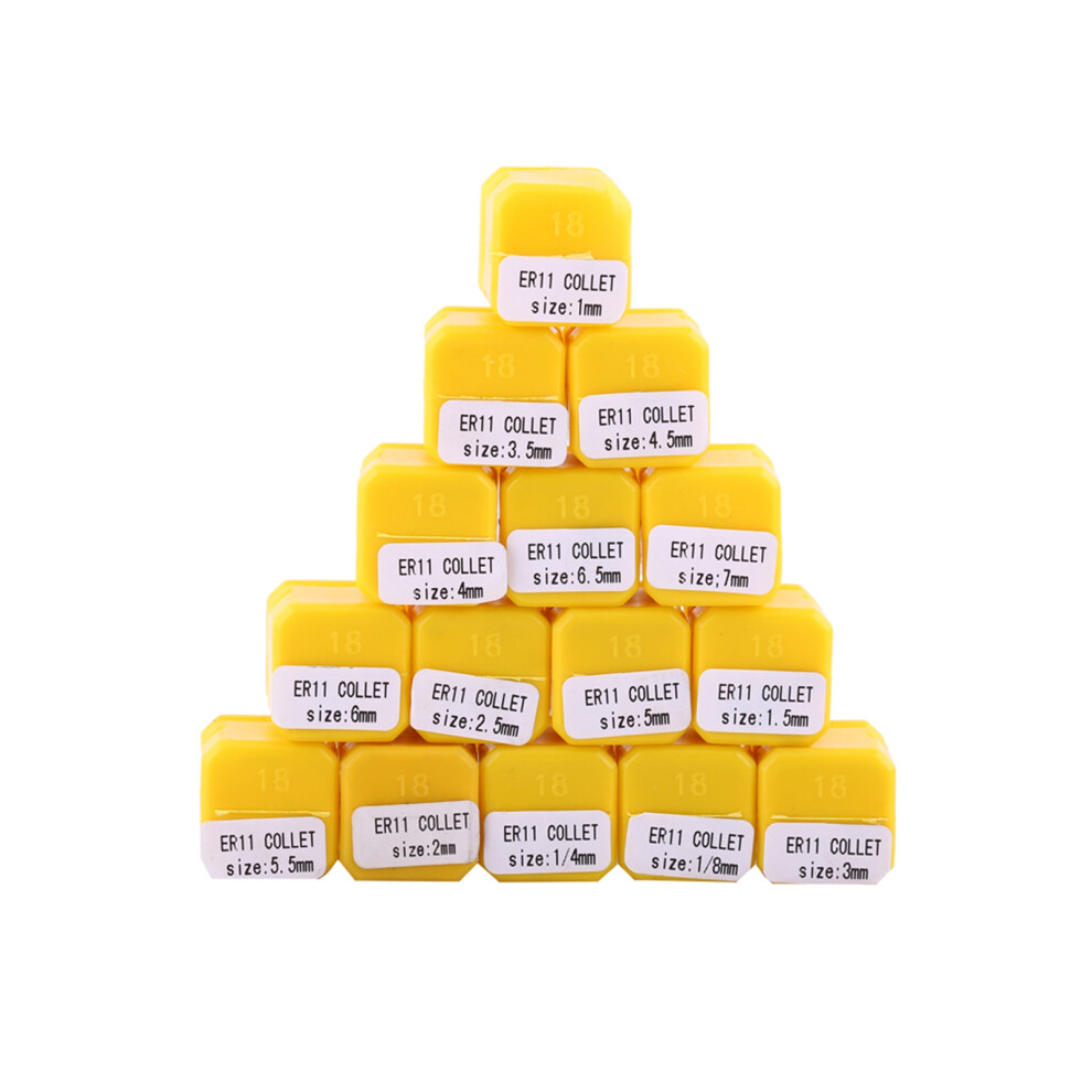 15pcs ER11 Spring Collet Set for CNC Engraving