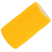 Selbstklebendes Non-Woven Verband Kohäsivband 10x5,5cm Gelb 4,5m