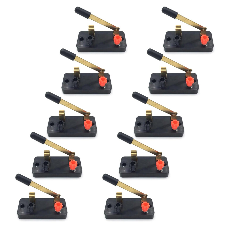 10Pcs Single Throw Switch Circuit Kits For Laboratory Physics Experiments, Basic Beginner School Science Equipment 6482260270708