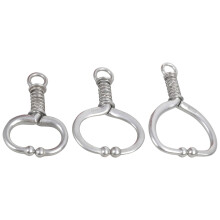 Stainless Steel Cow Nose Rings 3-Pack with Automatic Lock Design for Livestock Management Accessories