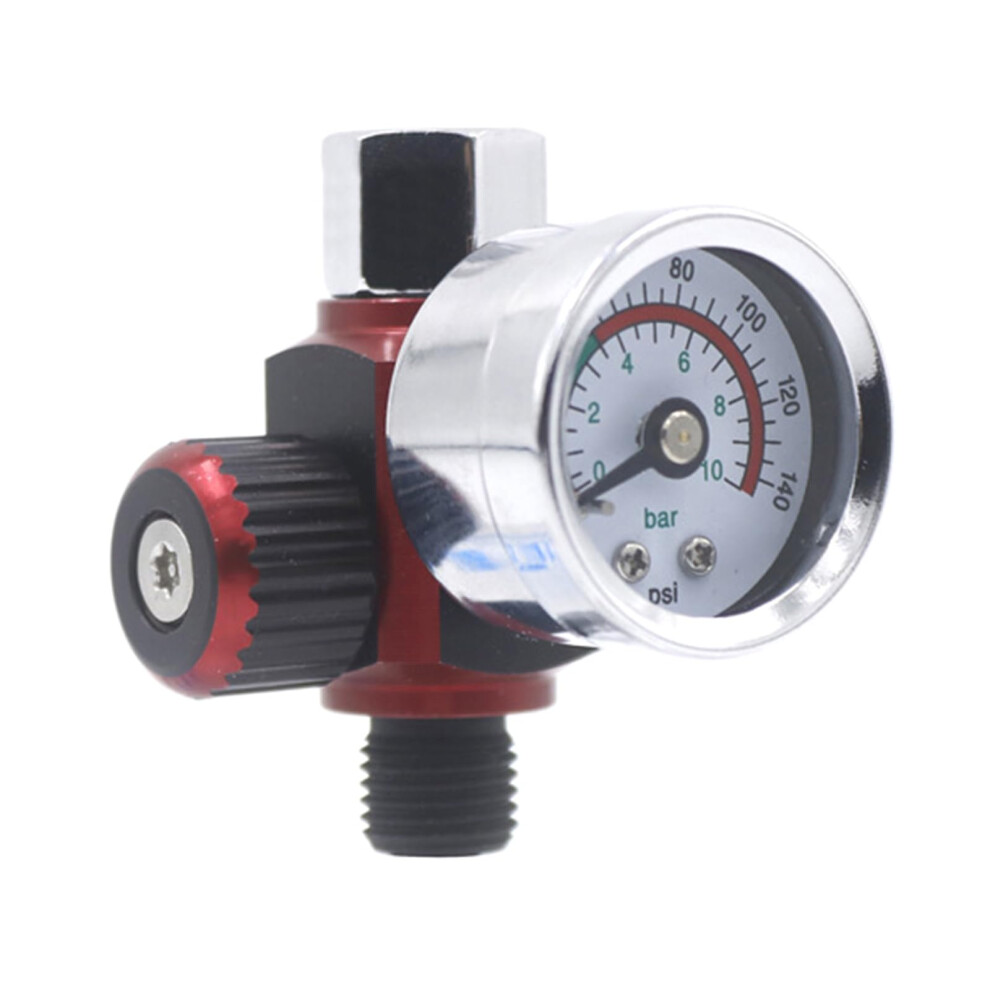 Spray Gun Air Regulator Inline Oil Water Trap Filter Separator 0-140 Psi Adjustable Pneumatic Tool Accessories 6447073277146
