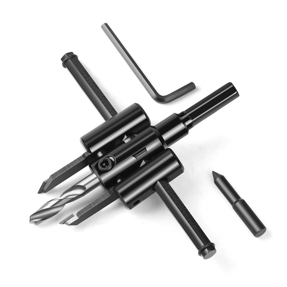 Circular Cutter Wood 30-200 Mm Adjustable Hole Saw Drill For Wood Plastic Plasterboard Universal Compatibility 6038364989154