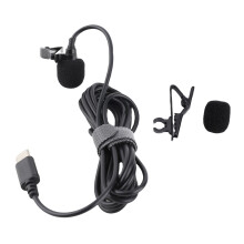 Lavalier Microphone USB Type C Wired Lapel Mic for
