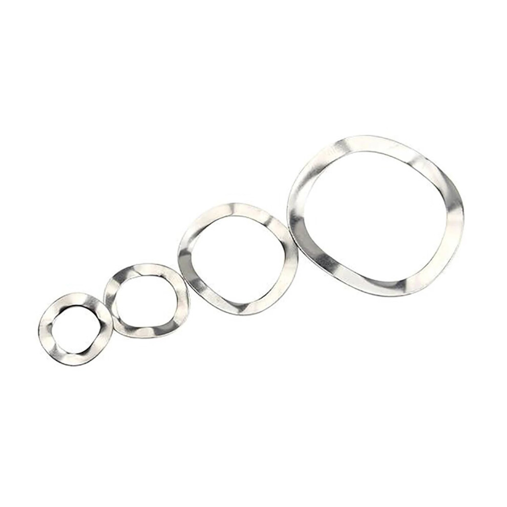 304 Stainless Steel Crinkle Washers Gasket Set 10-50pcs M3 M4 M5 M6 M8 M10 M12 M14 M16 M19 M23 M25 M27-M41 M16 x 21 x 0.03 mm-image-OPC-PK85RR6-NEW