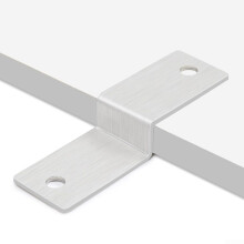 Heavy Duty Stainless Steel Corner Connector Bracket 20mm Z Shape Shelf Fastener for Home Furniture Assembly