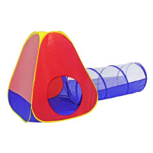 2-Piece Tunnel Tent Indoor Play Tent for Boys and Girls, Portable and Durable Design for Imaginative Fun