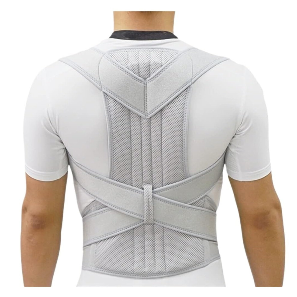 Back Support Posture Corrector Belt for Adjustable Hump Correction, Size M/G, Lumbar Support for Shoulders and Neck