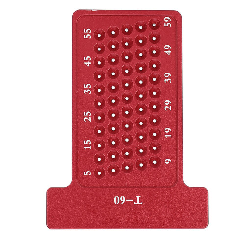 Woodworking T Type Scriber Aluminum Alloy Hole 1