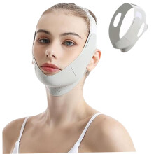 V Line Lever Mask Adjustable for Face Lifting, Reusable Double Chin Reducer, Washable Comfortable Chin Strap for Sleep