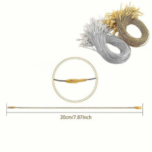(200PCS, Silvery Tag Rope) 2025 200pcs 787in Tag Cord String Hang Tag Rope Pin Loop Tie Fasteners For Christmas Tree Ornament – Chri
