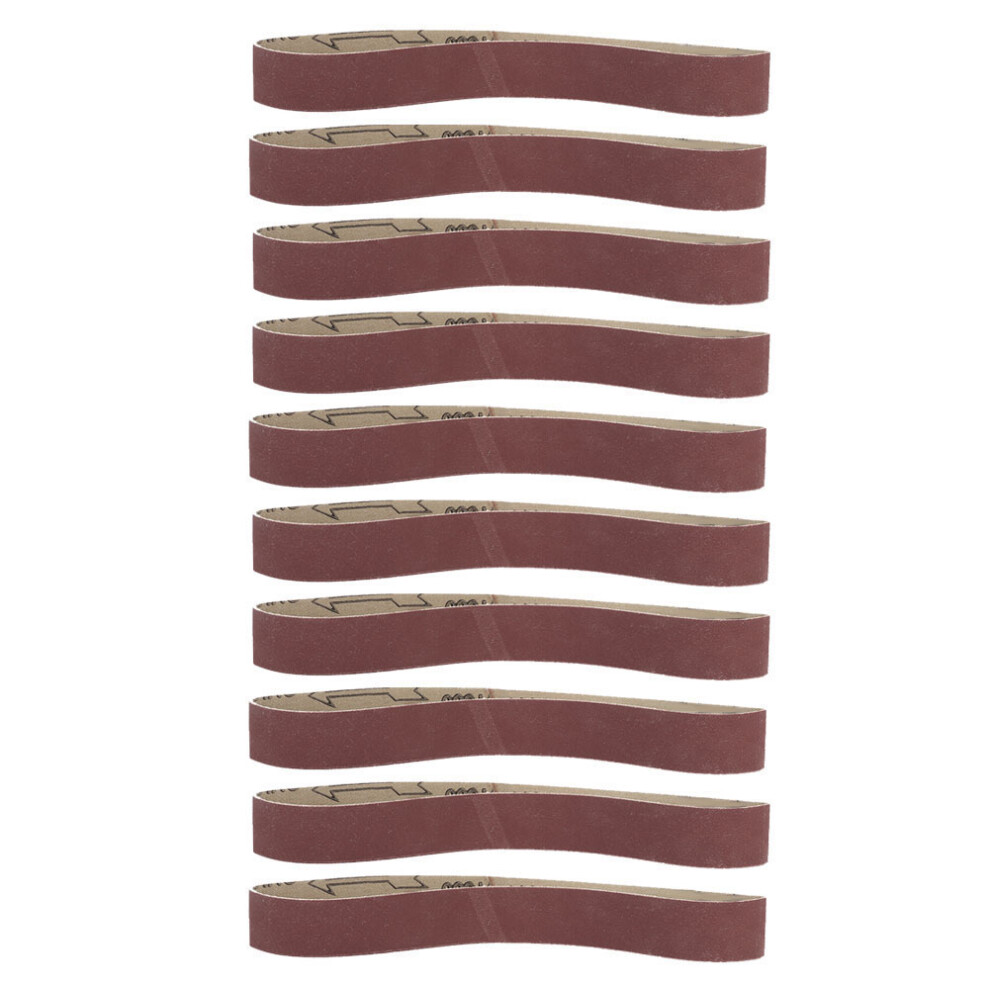 10pcs Alumina Abrasive Belt Sanding Band Grinding