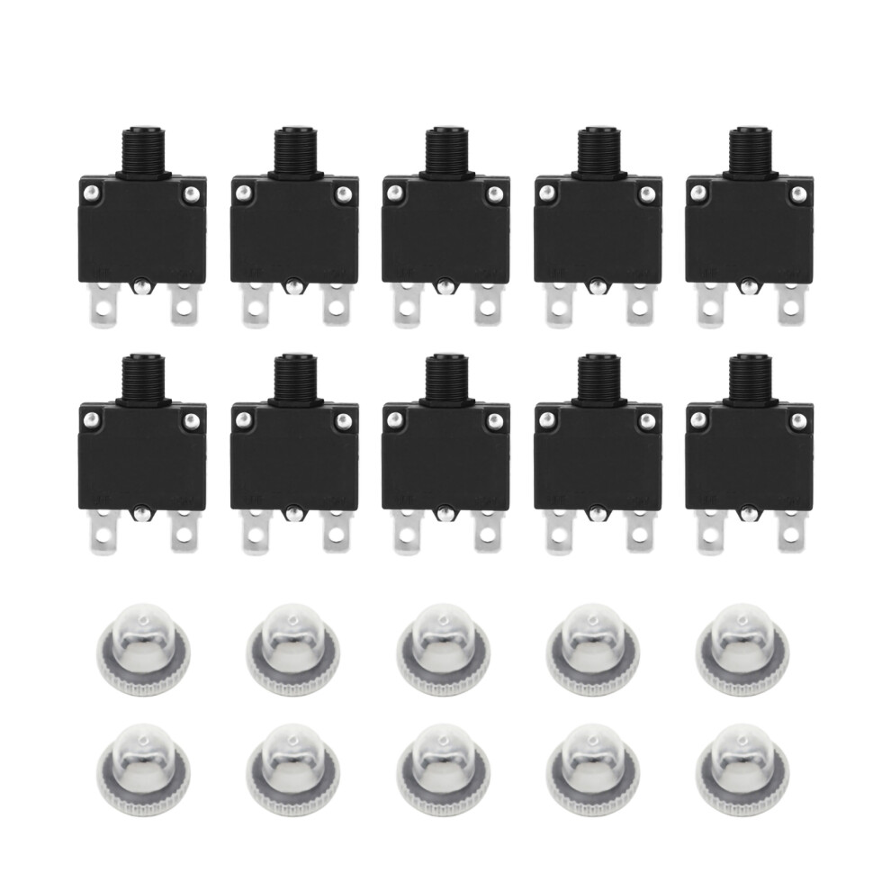 10 Pcs Current Overload Protector Circuit Breaker