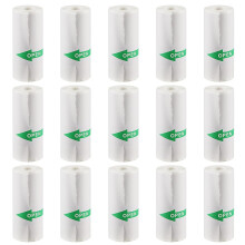 15 Rolls Photo Printing Paper for Kids Camera, Self-Adhesive Thermal Roll 57x25mm, Inkless White Paper for Mini Printers