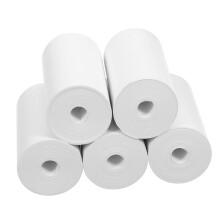 Cash Till Roll Thermal Printer Receipt Rolls 5-Pack, 80mm x 80mm Thermal Paper for POS Systems, Compatible Labels