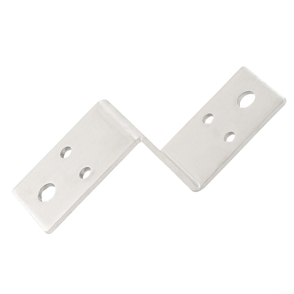 Z Shaped Corner Bracket 50Mm Metal Picture Frame Support Brackets For Furniture Shelving With Screws 6482260275048