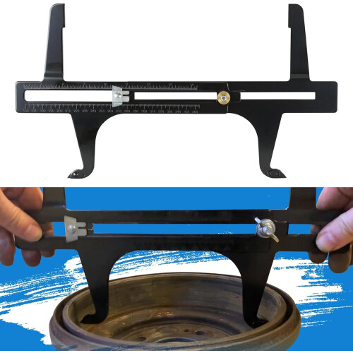 Brake Drum Reset Tools with Simple Locking Knob for 6.5-14.25 Inch Brake Systems, Compatible with Multiple Models 1