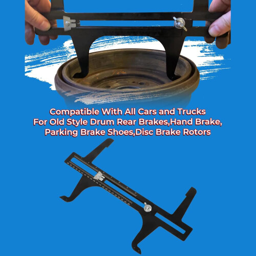 Brake Measuring Tool for Vintage Drum Rear Brakes – Robust Construction, Simple Locking Design, High Performance 1