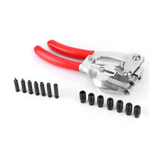 16-Piece Multi-Function Stamp Pliers Set for Metal Brass Rubber Watch Bands Leather Plastic Hand Tools