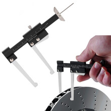0-60 mm Brake Disc Depth Caliper Tool, Metric Tyre Tread Depth Gauge, Automotive Brake Disc Measuring Tool