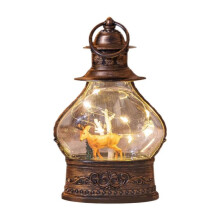 (9cmx3cmx14.5cm, Deer) Christmas Night Light Glitter Glittering Gifts for Decorative Desk Festival Santa Claus