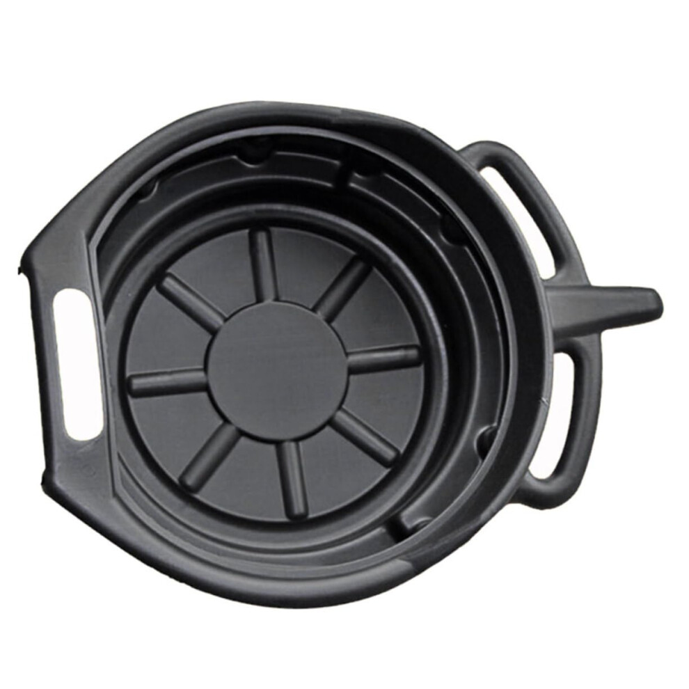 Lower Oil Sump Oil Drain Tank 15 Quart Waste Oil Collection Pan For Cars, Durable Plastic, Easy Pour Design 6447073282348
