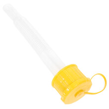 Oil Barrel Gas Can Replacement Nozzle, Plastic Yellow, Compatible with Gasoline Cans, Fuel Dispensing Accessories