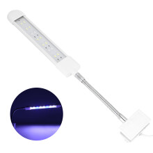 Fischbeckenspiegel Clip-On Licht Aquariumlampe Weiß & Blau 50Hz