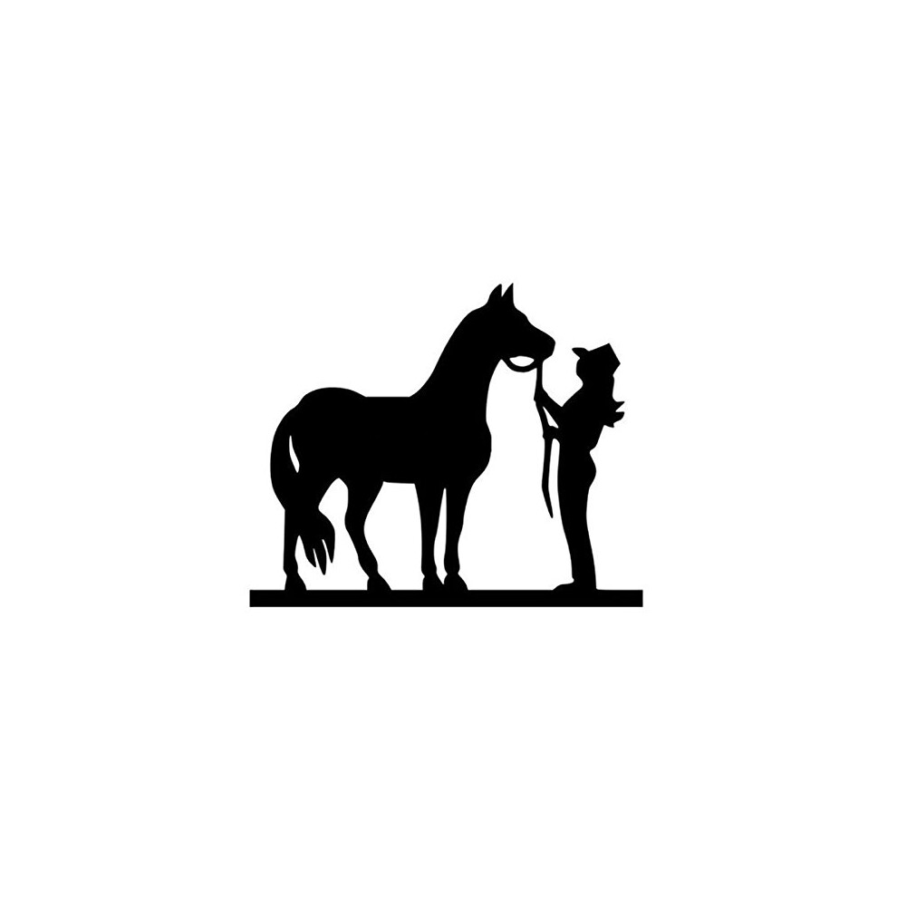 Horse Pull Reflective Car Sticker 14 X 11.5 Cm For Truck Vehicle Motorcycle Vinyl Decal Black 6482260281230