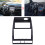 Elegantes Navigationspanel-Rahmenabdeckung für Seat Leon/Toledo 1M 1