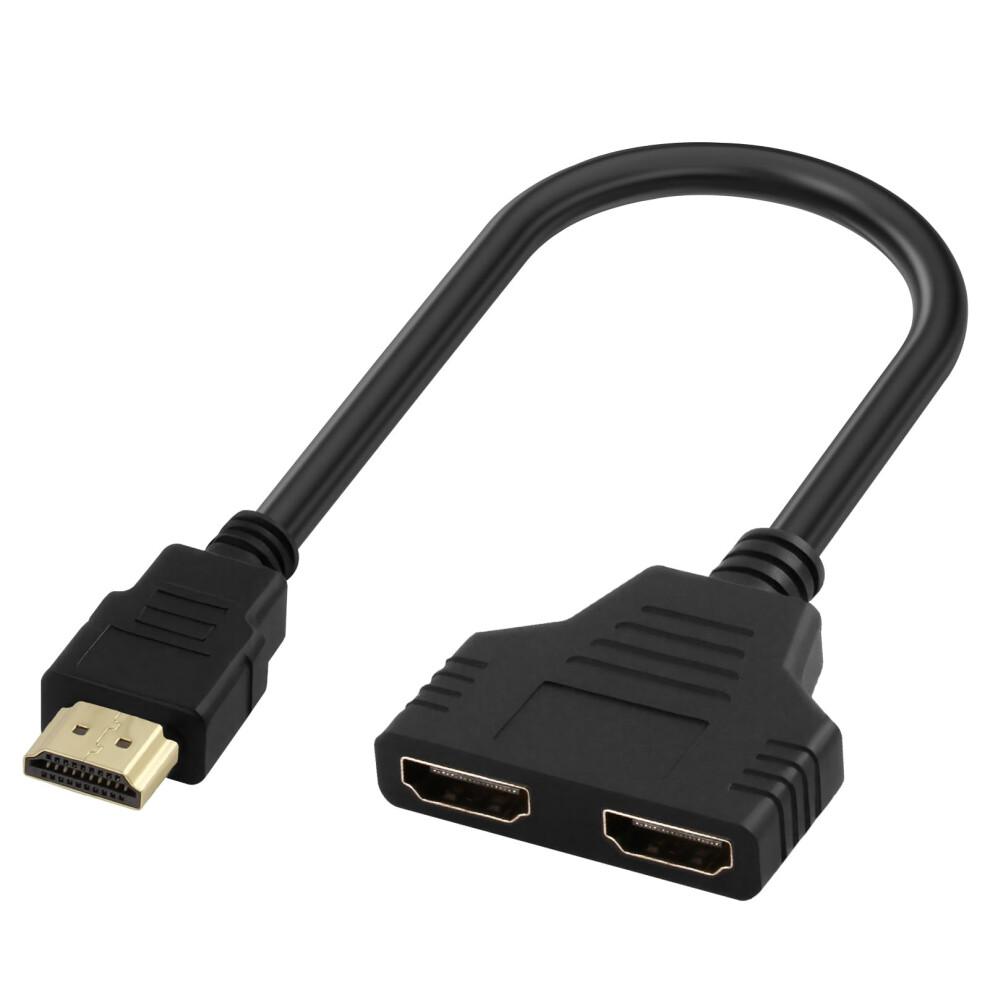 Hdmi Splitter Adapter 2 In 1 Out 1080P Dual Hdmi Output Cable 30 Cm Compatible With Projectors And Hdtvs 6038364991713