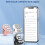 Bluetooth Video Scrolling Controller for Mobile Phone, ABS Remote, Black Ring Switch, Side Change Device, Compatible with Smartphones 5