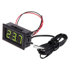 Digital LED Thermometer Car Temperature Display -50 to 110C DC 5-12V Digital Gauge for Vehicle Temperature Monitoring