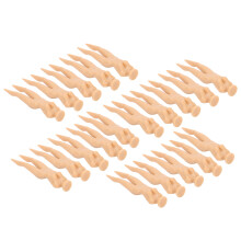 20 Stück Golf Schönheit Nagelspitzen, 11 mm Durchmesser, PE-Kunststoff, Sexy Lady Stil