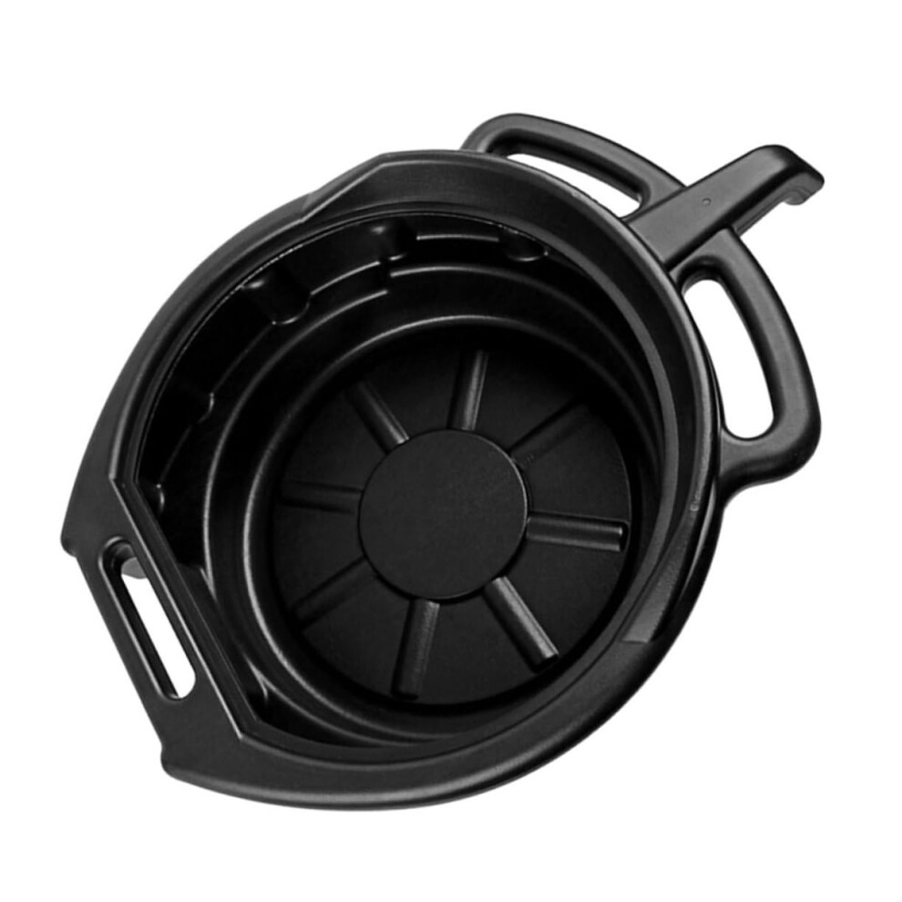 Oil Drain Pan 10L Waste Oil Container For Car And Motorcycle, Oil Catch Tray 44X34x10cm Black 6482260282541