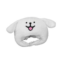 (33cmx30cm, Tongue Out) Puppy Plush Hat Cosplay Decor Creative Headgear for Birthday Halloween Party Tongue Out