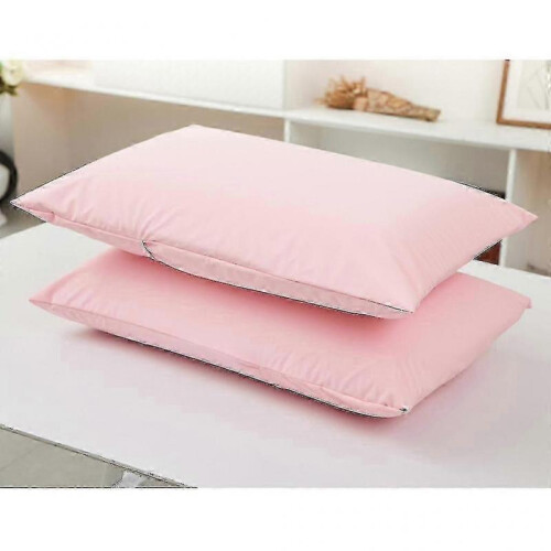 2 Pcs Breathable Anti Dust Mite Pillow Protector Pillowcase Zippered 50x70cm 1