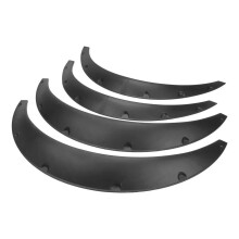 3.5 Inch Universal Wheel Arch Extensions for Cars, Extra Wide Black Fenders, 90mm Body Kit, Set of 4
