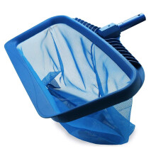 Swimming Pool Skimmer Net, Heavy-Duty Leaf Rake Tool, Deep Mesh Bag for Easy Leaf and Debris Cleaning, Royal Blue