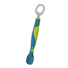 (Blue) Multifunctional Fruit Puree Scoop Lightweight And Safe Gift For Children Kids Baby Zekai