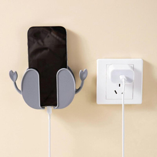 (Light Green) Wall Holder Organizer Storage Box Mobile Phone Plug Wall Mounted Remote Control Zekai 2