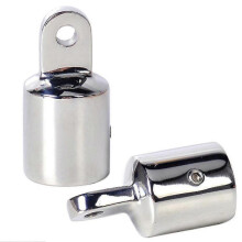 Less Steel Top Fitting Ware Boat Yacht External Eye End Canopy Tube End Fits 7/8; Od Round Tube Zekai
