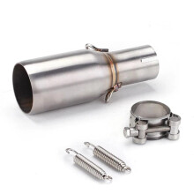 51 Mm Motorcycle Exhaust Middle Pipe for Piaggio Beverly X10 MP3 125 250 300 250LT 300L Compatible Replacement Part