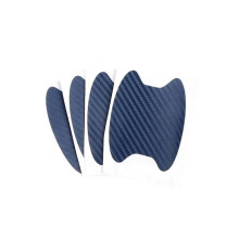 Car Door Sticker Scratch-Resistant Carbon Fiber Protective Film 4 Pieces for Cars Door Handle Styling Blue